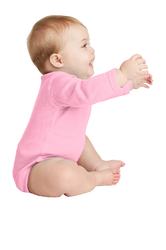 Rabbit Skins Infant Long Sleeve Baby Rib Bodysuit. RS4411-4