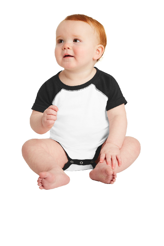 Rabbit Skins Infant Baseball Fine Jersey Bodysuit. RS4430-3