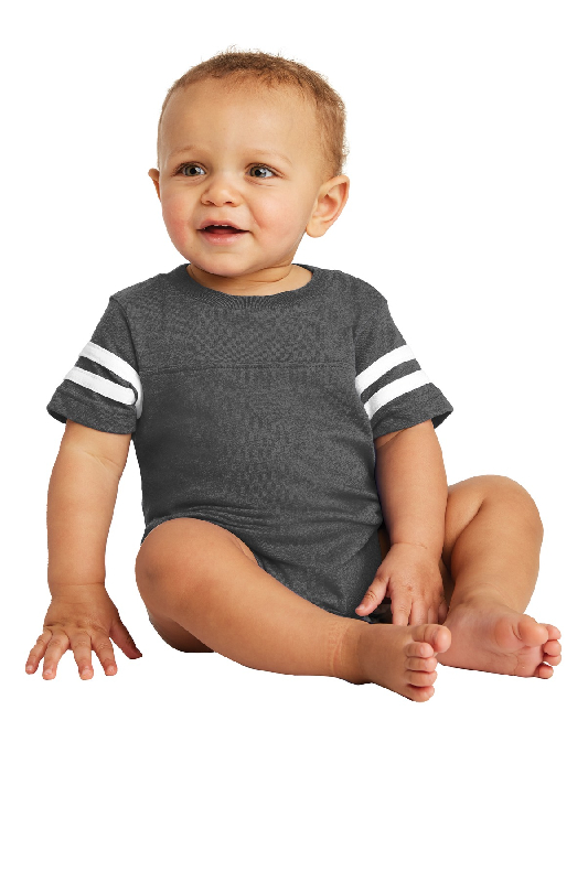 Rabbit Skins Infant Football Fine Jersey Bodysuit. RS4437-3