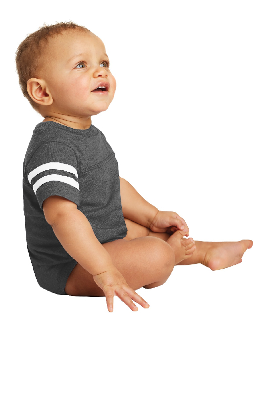 Rabbit Skins Infant Football Fine Jersey Bodysuit. RS4437-4