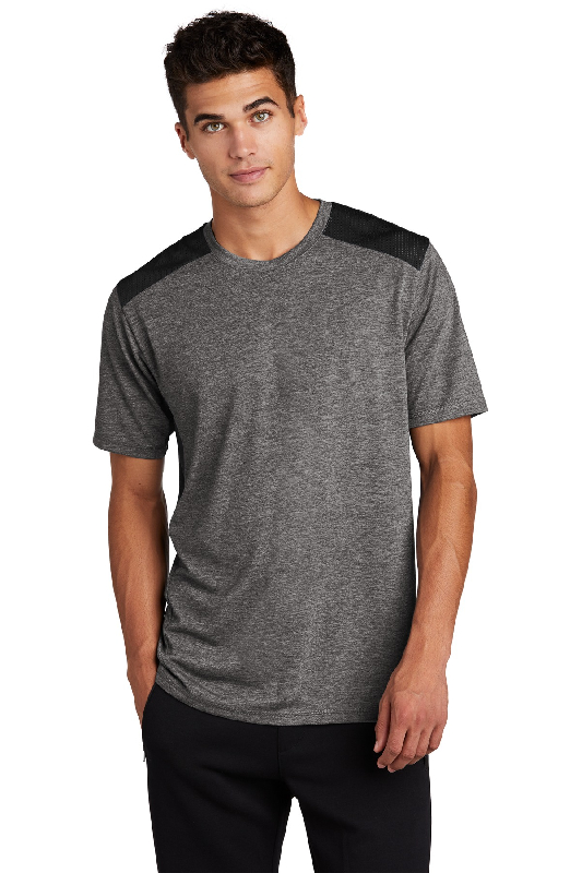 Sport-Tek PosiCharge Tri-Blend Wicking Draft Tee. ST410-4