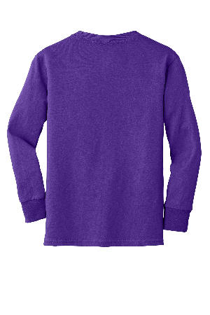 Port & Company Youth Long Sleeve Core Cotton Tee. PC54YLS-0