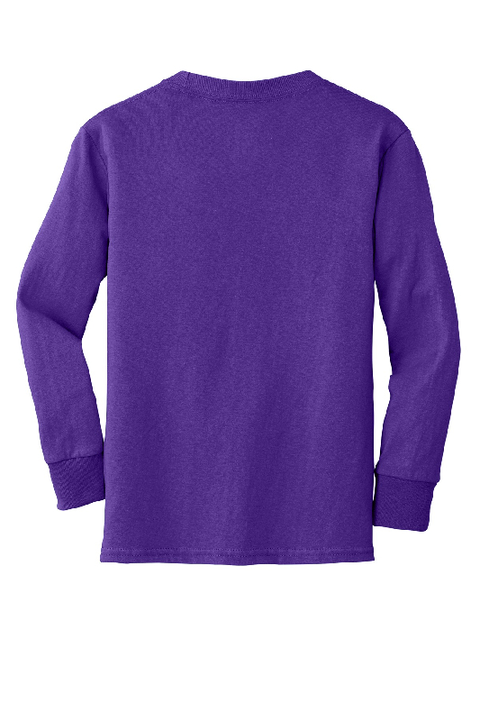 Port & Company Youth Long Sleeve Core Cotton Tee. PC54YLS-0
