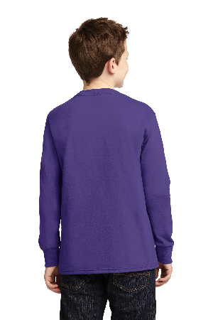 Port & Company Youth Long Sleeve Core Cotton Tee. PC54YLS-3