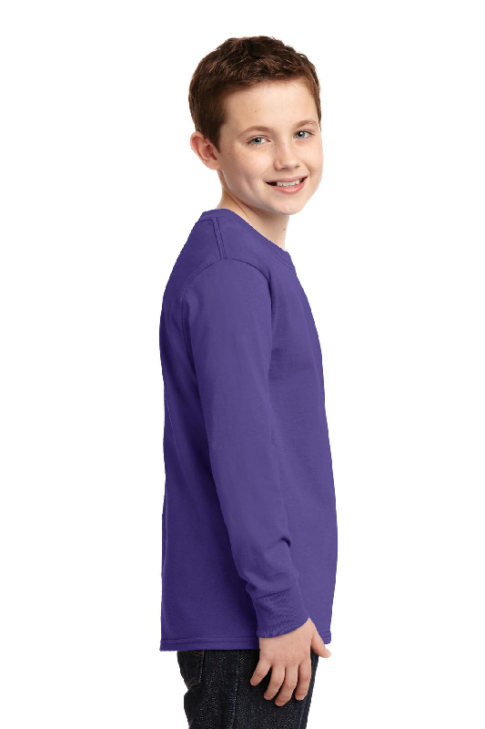 Port & Company Youth Long Sleeve Core Cotton Tee. PC54YLS-5