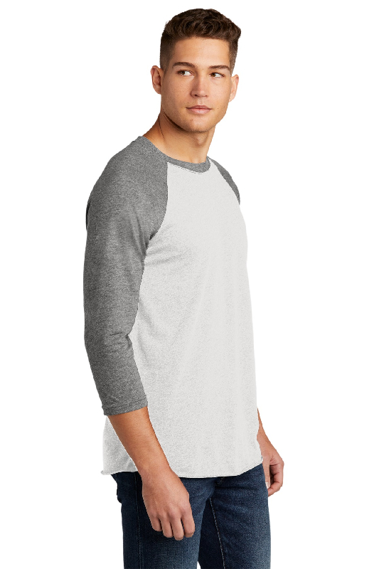 Next Level Unisex Tri-Blend 3/4-Sleeve Raglan Tee. NL6051-2