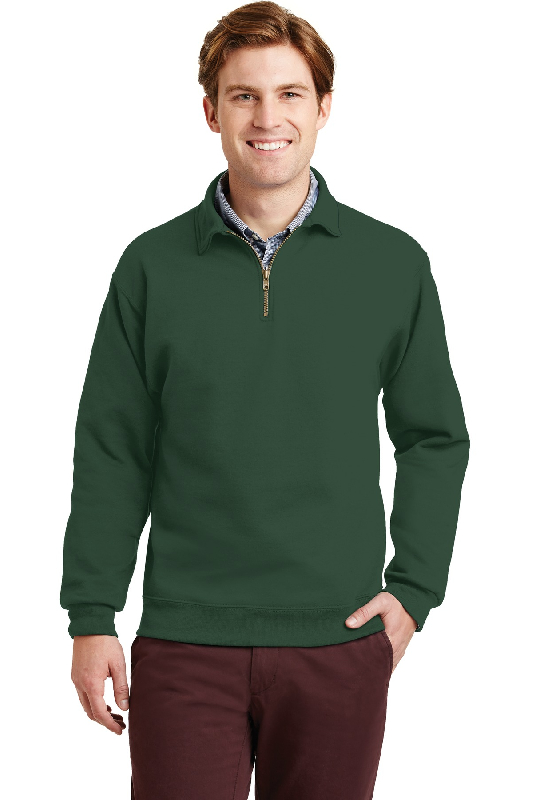 JERZEES SUPER SWEATS NuBlend - 1/4-Zip Sweatshirt with Cadet Collar. 4528M-4