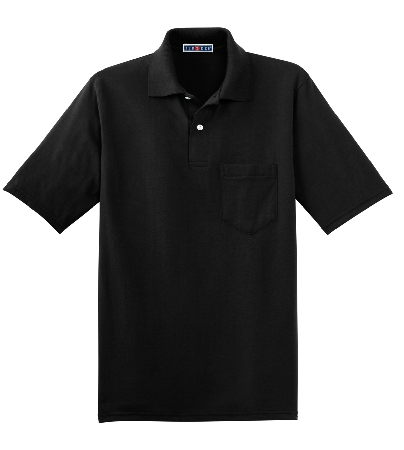 JERZEES -SpotShield 5.6-Ounce Jersey Knit Sport Shirt with Pocket     436MP-1