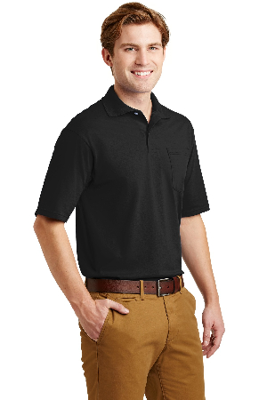 JERZEES -SpotShield 5.6-Ounce Jersey Knit Sport Shirt with Pocket     436MP-2