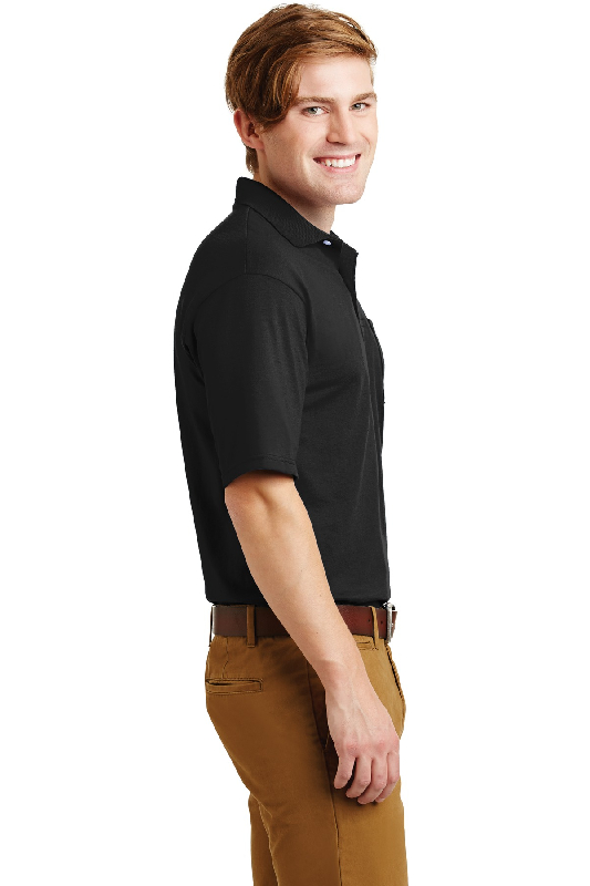JERZEES -SpotShield 5.6-Ounce Jersey Knit Sport Shirt with Pocket     436MP-5