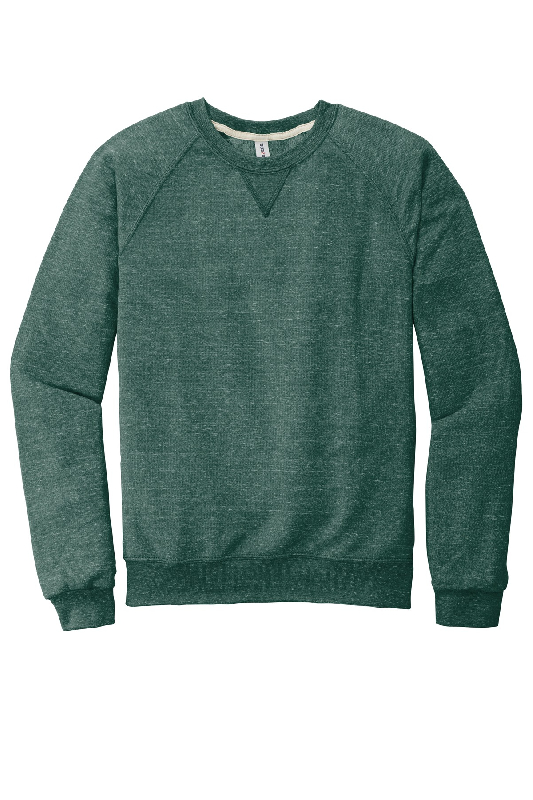 JERZEES Snow Heather French Terry Raglan Crew 91M-1