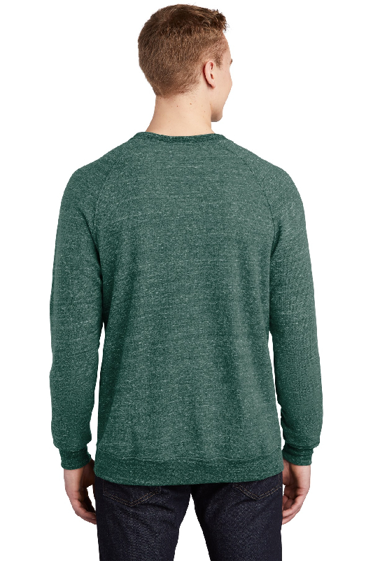 JERZEES Snow Heather French Terry Raglan Crew 91M-3