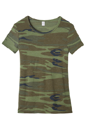 Alternative Women's Eco-Jersey Ideal Camo Tee AA1940-3