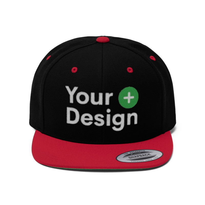 Custom Embroidered Unisex Flat Bill Hat