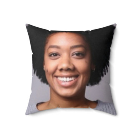 Custom Spun Polyester Square Pillow